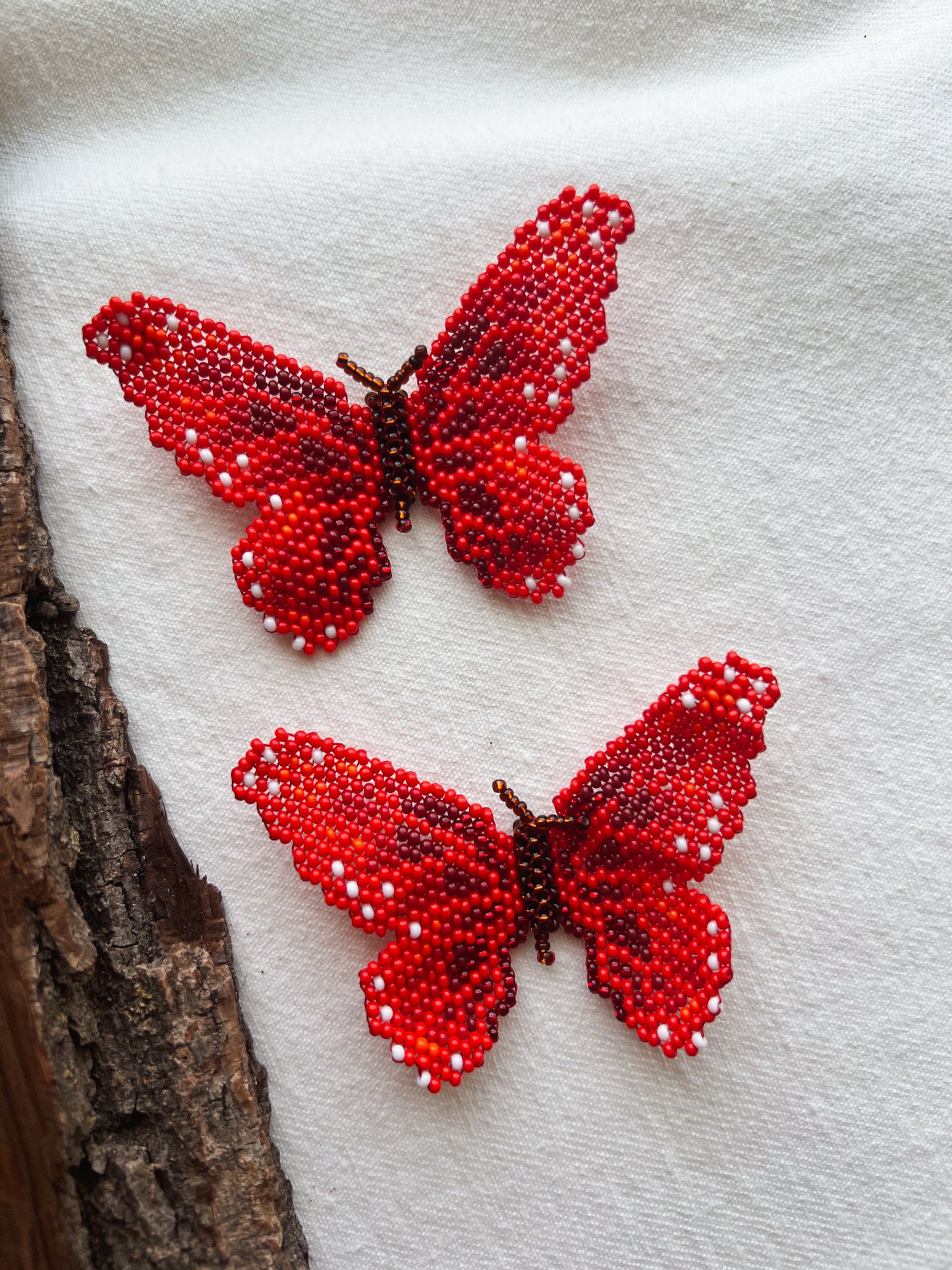 Mariposa ✻ Large Inga Butterfly Beaded Earrings