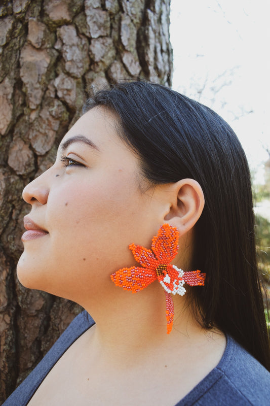 Orquídea ✻ Embera Beaded Earrings