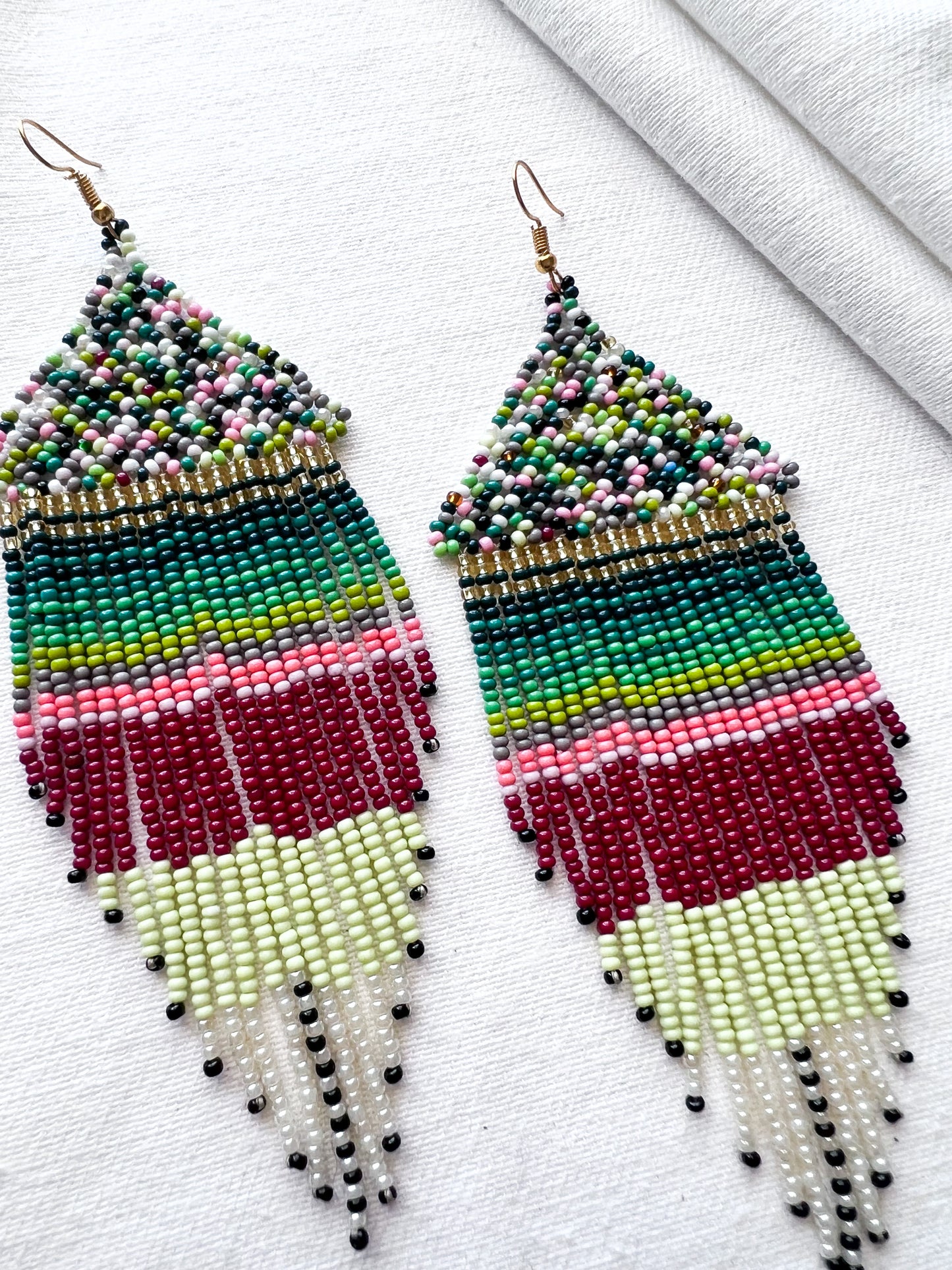 Retro Sunsets ✻ Inga Beaded Earrings