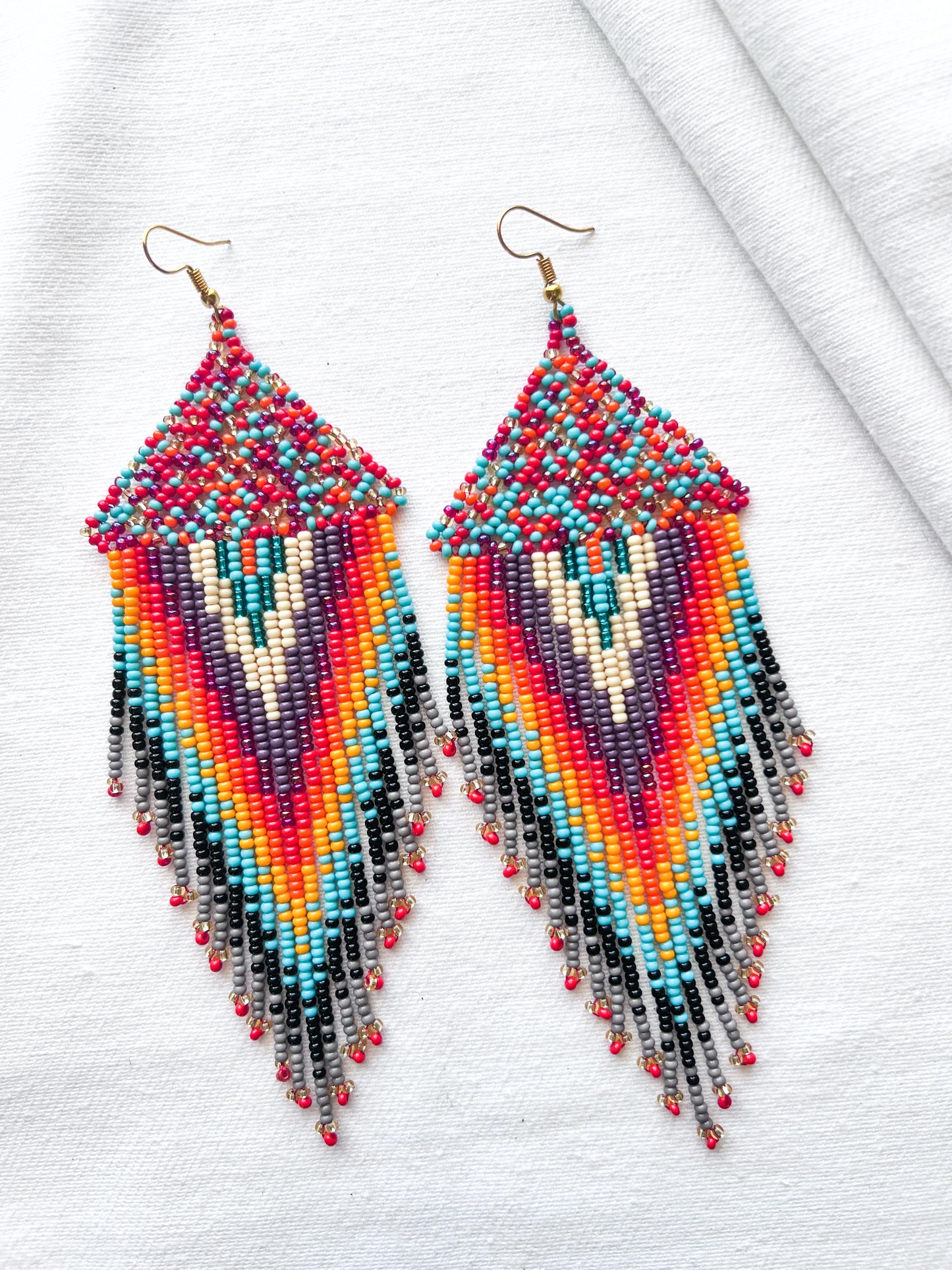 Retro Sunsets ✻ Inga Beaded Earrings