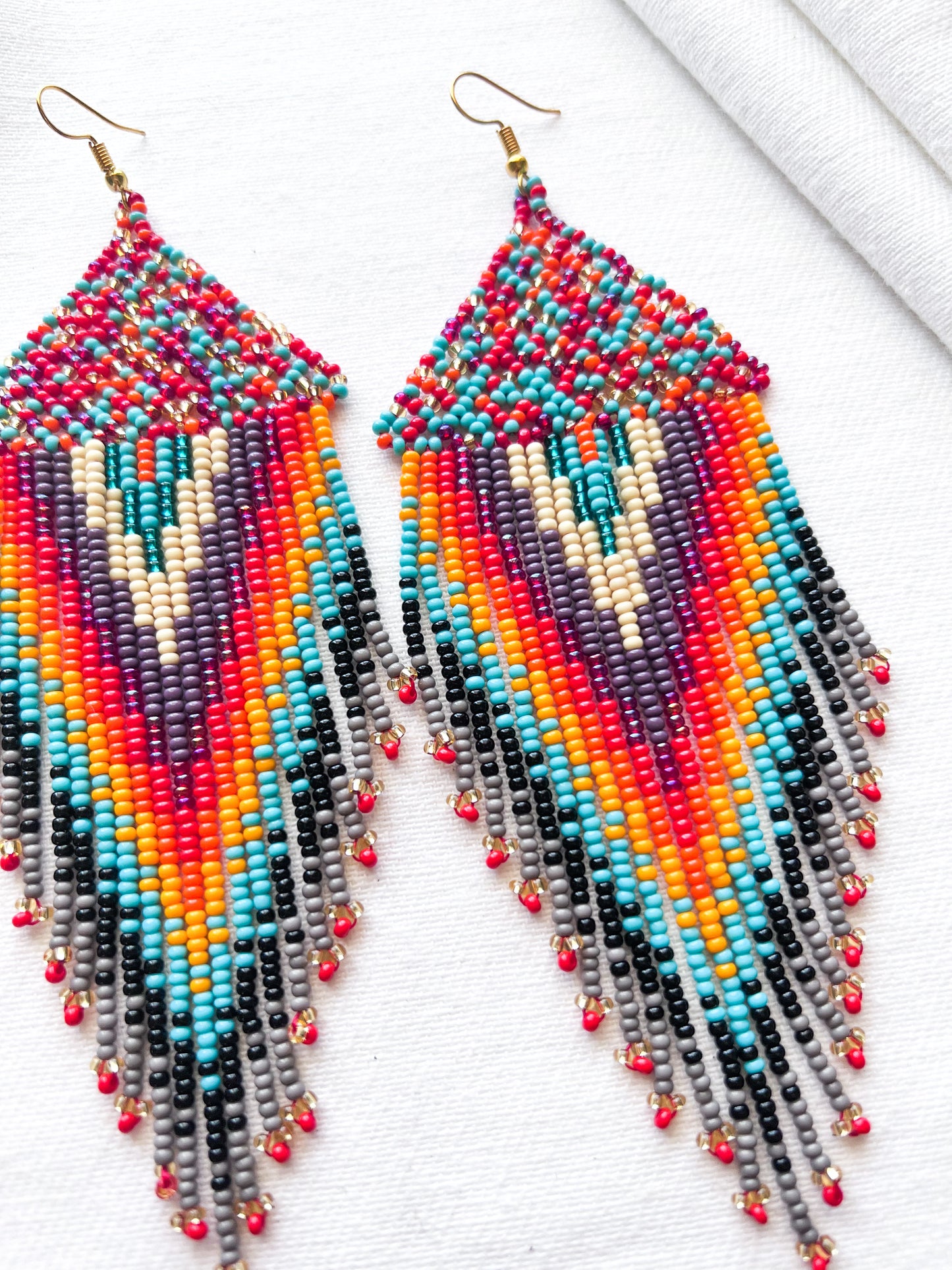 Retro Sunsets ✻ Inga Beaded Earrings