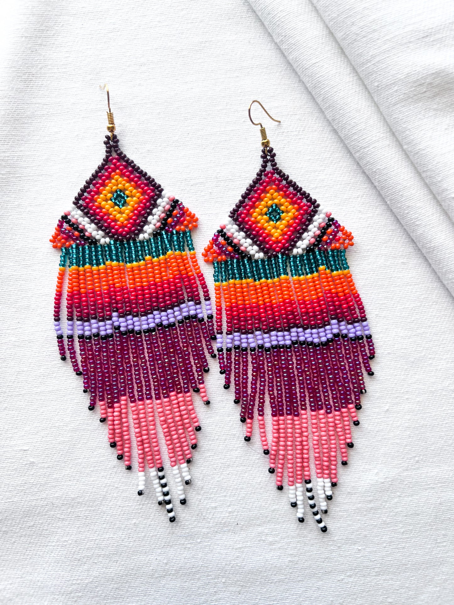 Retro Sunsets ✻ Inga Beaded Earrings