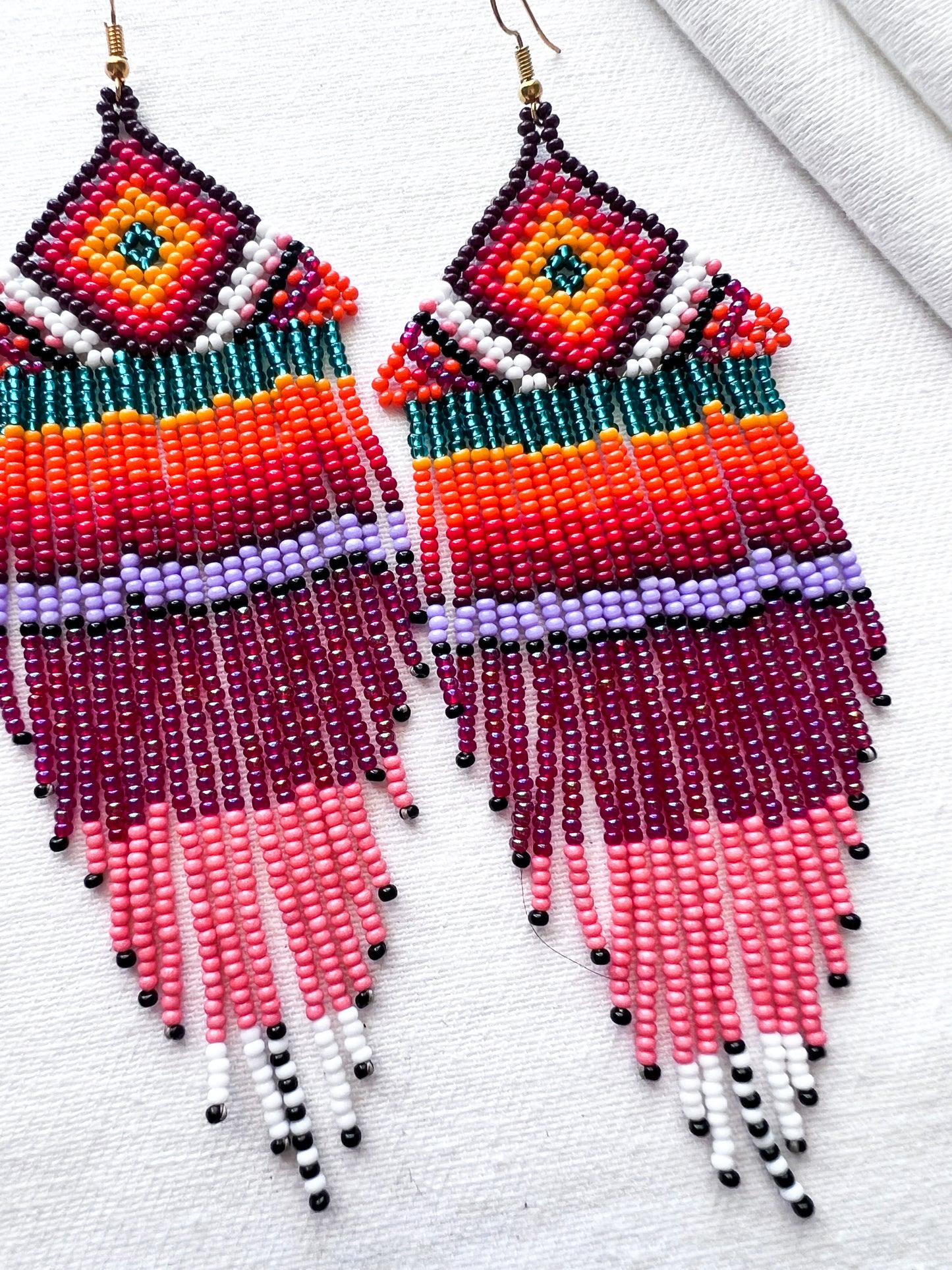 Retro Sunsets ✻ Inga Beaded Earrings