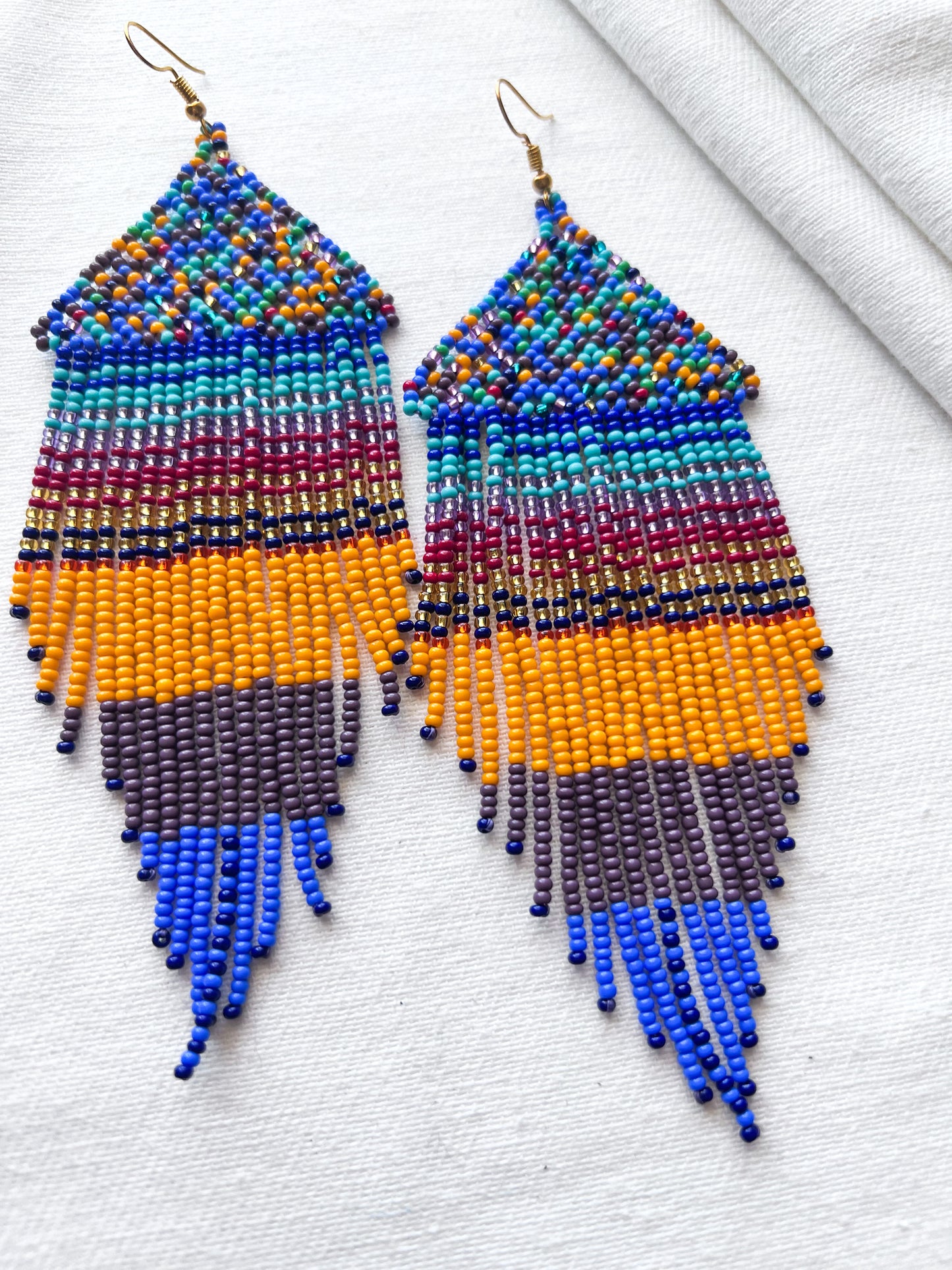 Retro Sunsets ✻ Inga Beaded Earrings