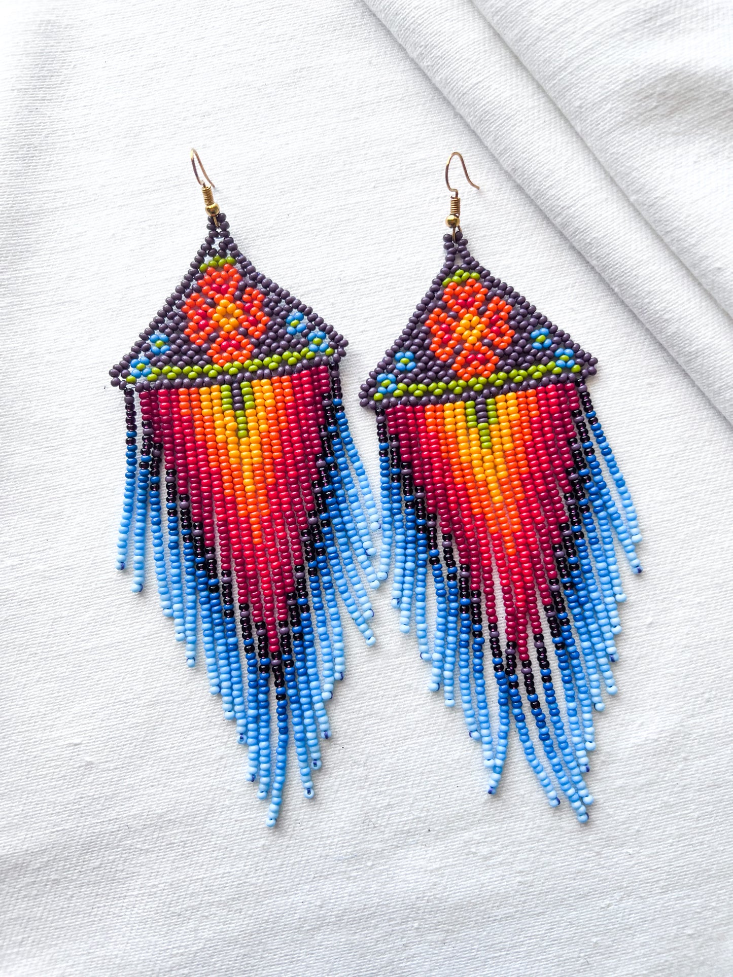 Retro Sunsets ✻ Inga Beaded Earrings