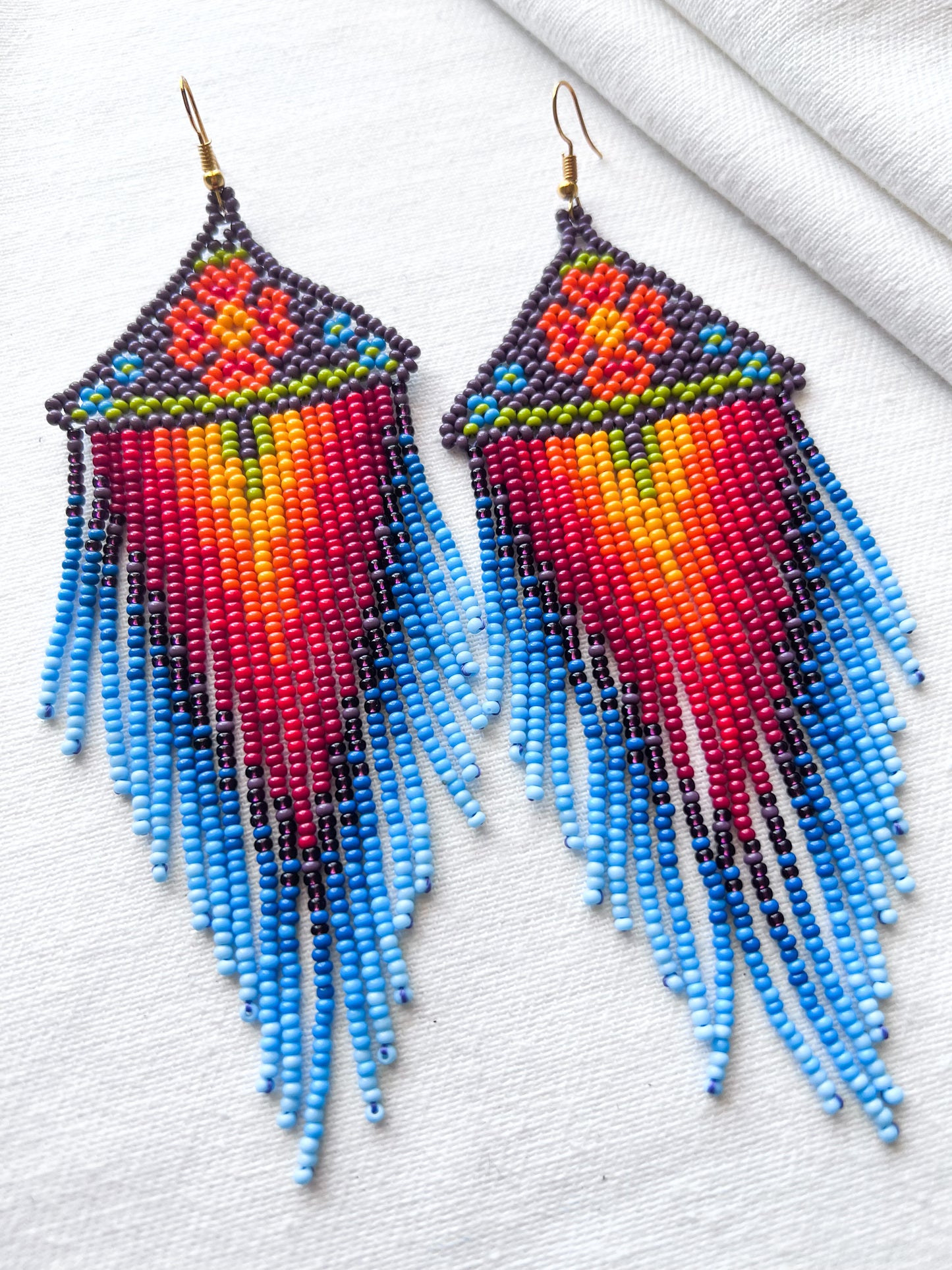 Retro Sunsets ✻ Inga Beaded Earrings