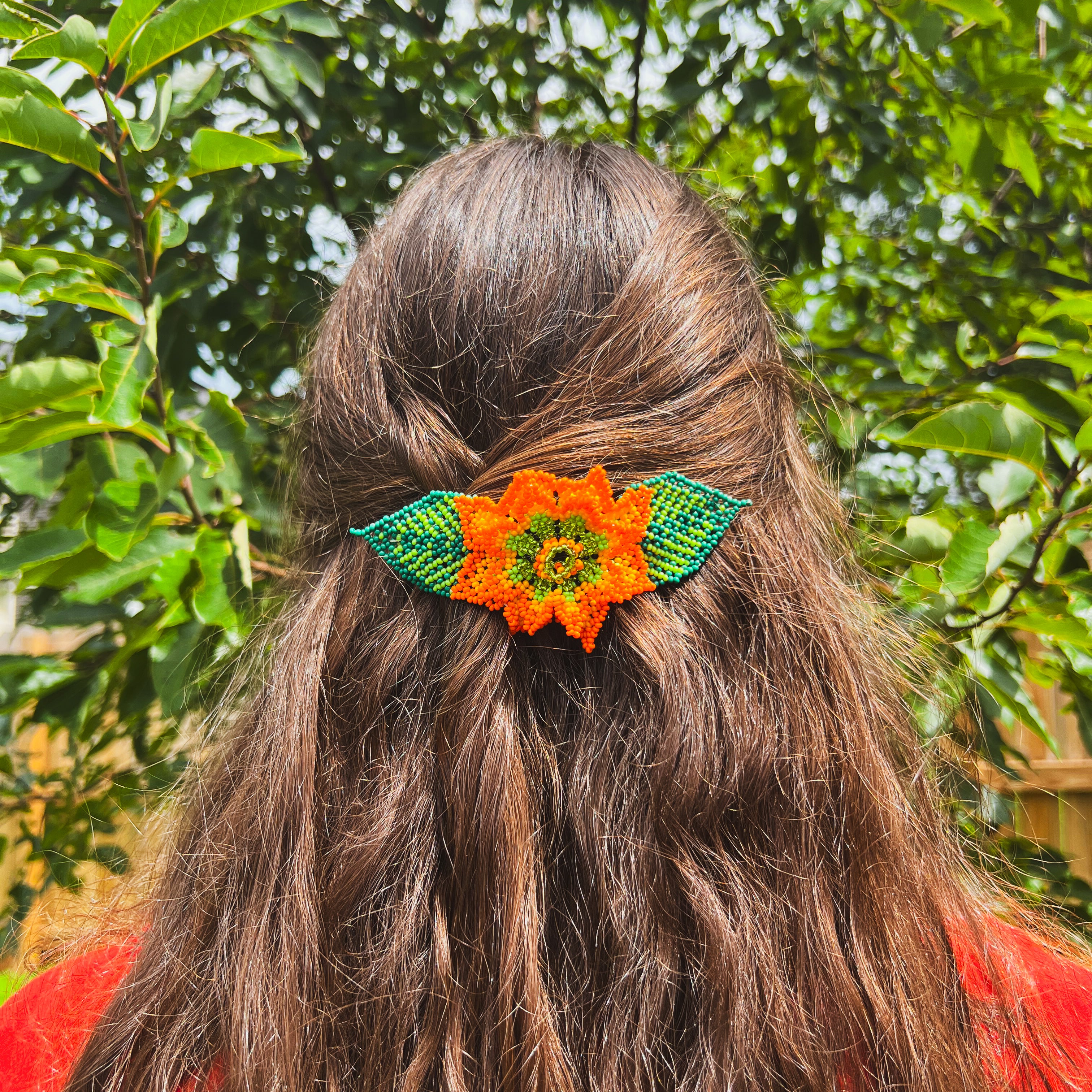 Flor Barrette ✻ Embera Beaded Hair Barrettes