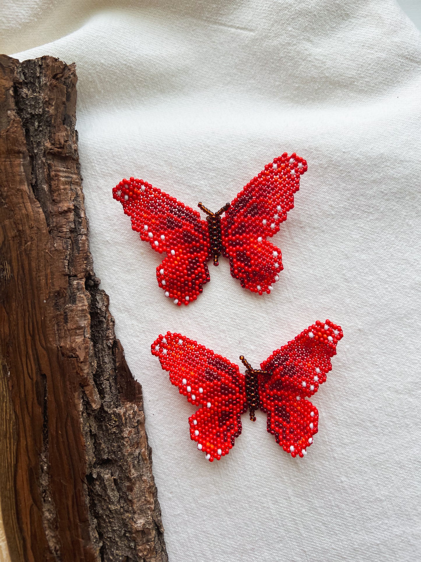 Mariposa ✻ Large Inga Butterfly Beaded Earrings