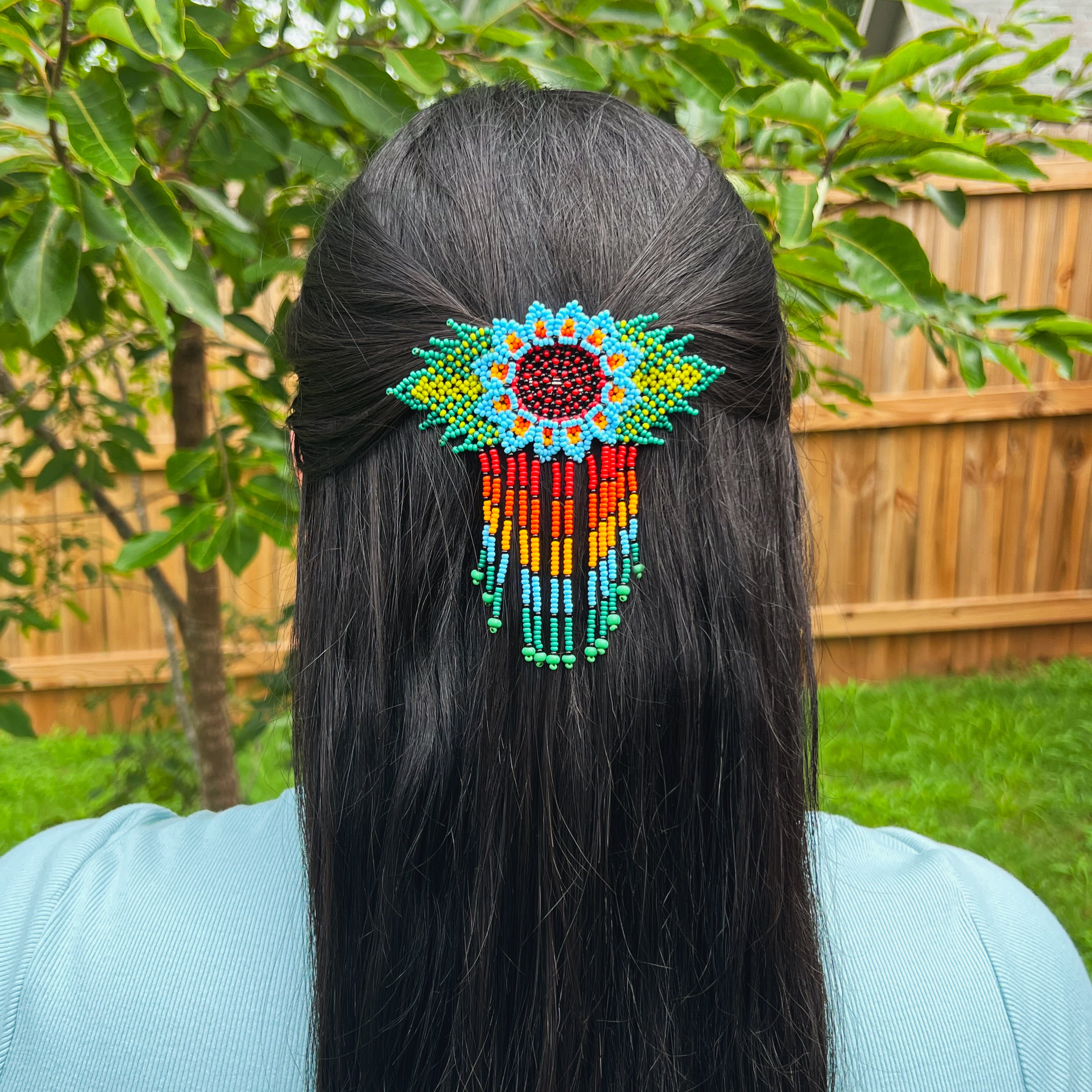 Flor Barrette ✻ Embera Beaded Hair Barrettes