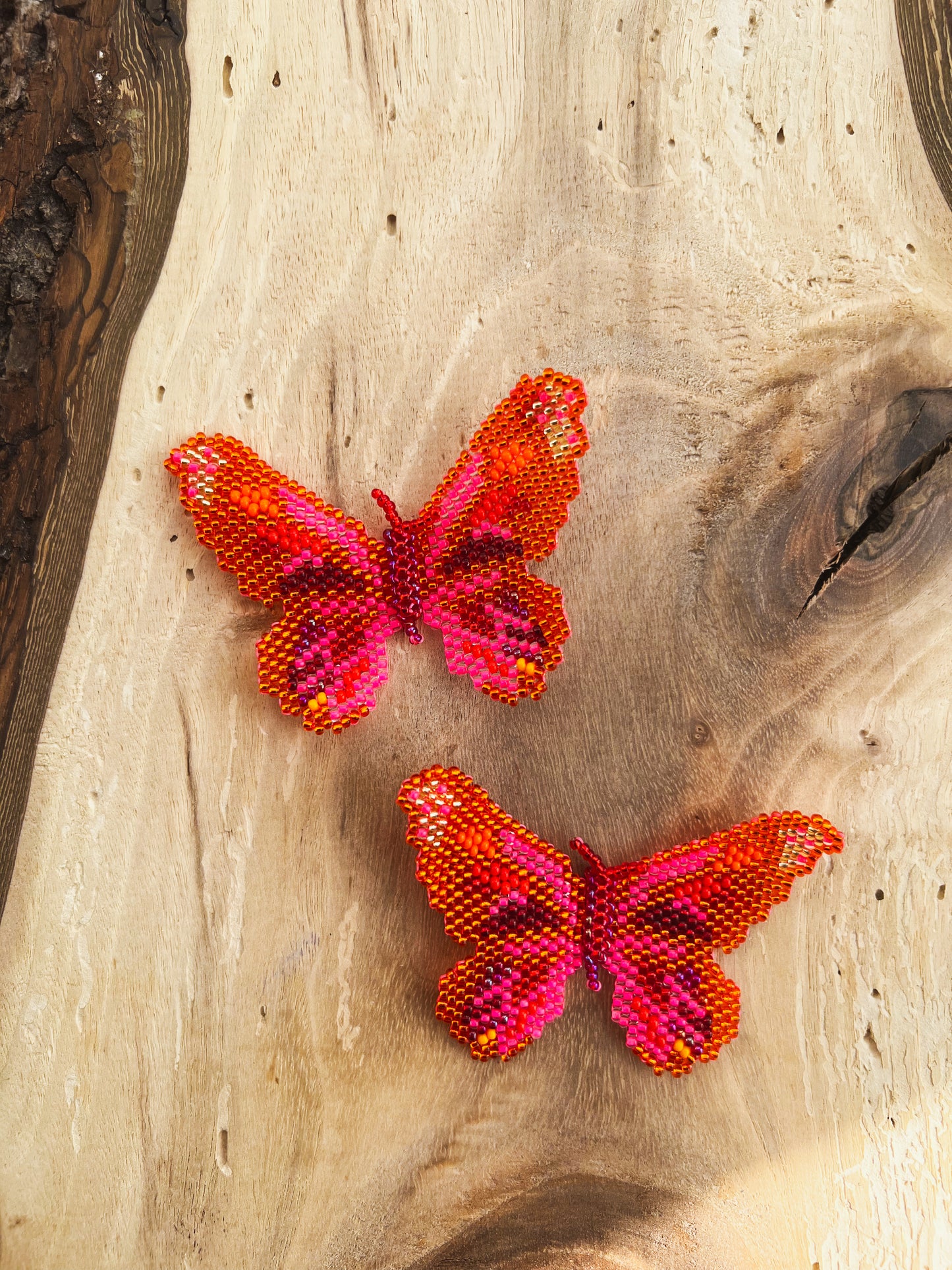 Mariposa ✻ Large Inga Butterfly Beaded Earrings