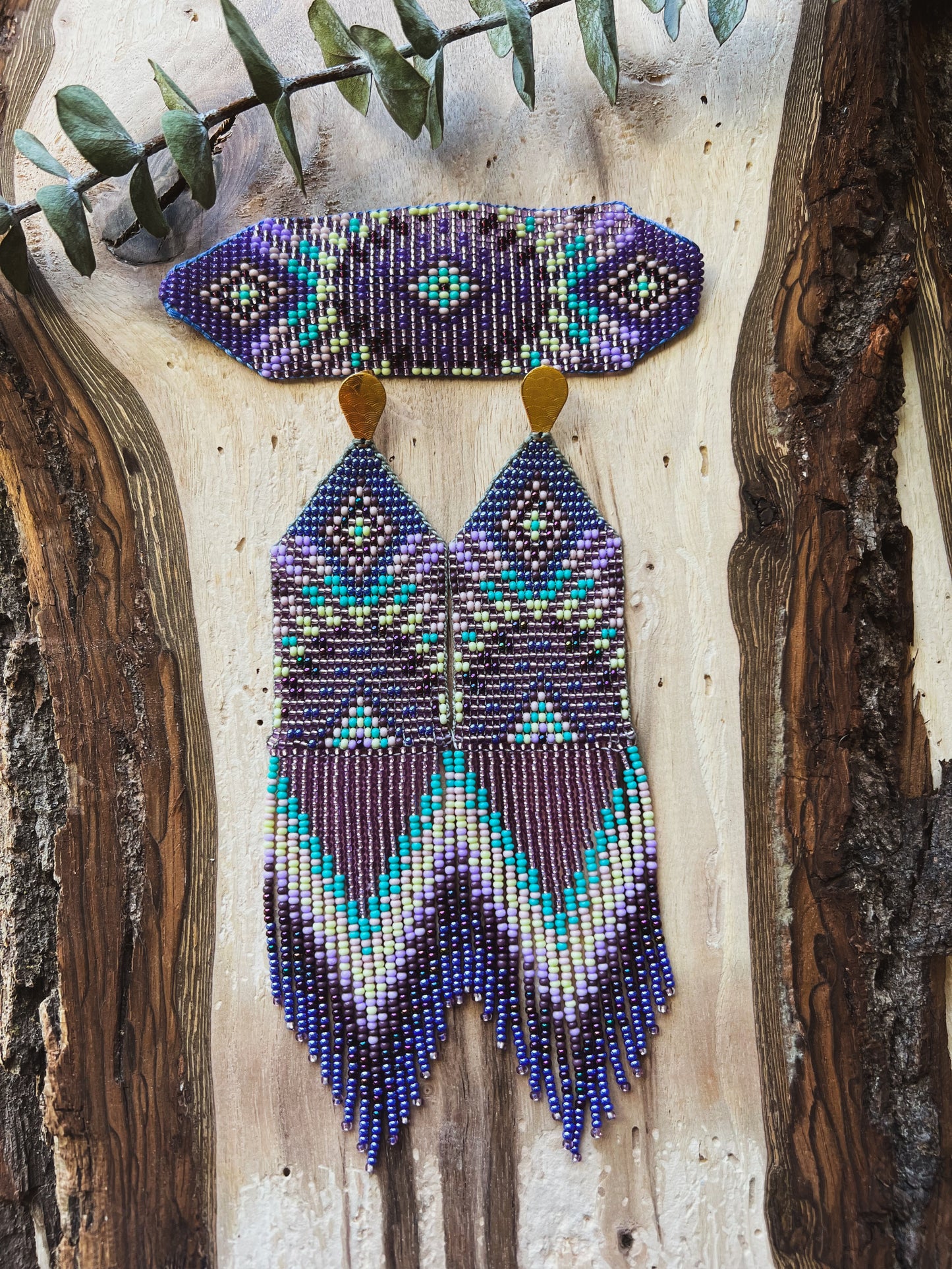 Sol Set ✻ Inga Beaded Earrings + Bracelet Set