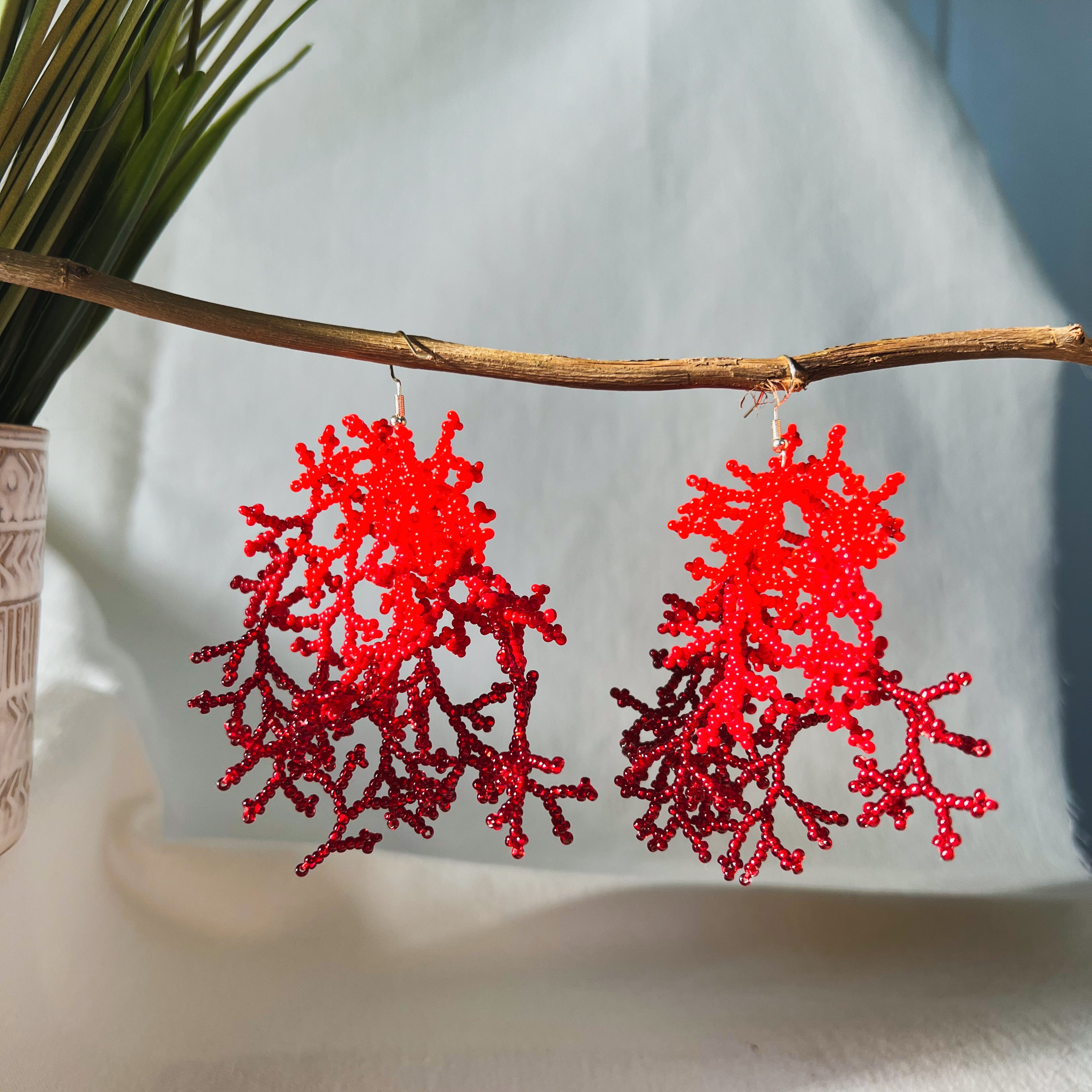 Corals ✻ Inga Beaded Earrings