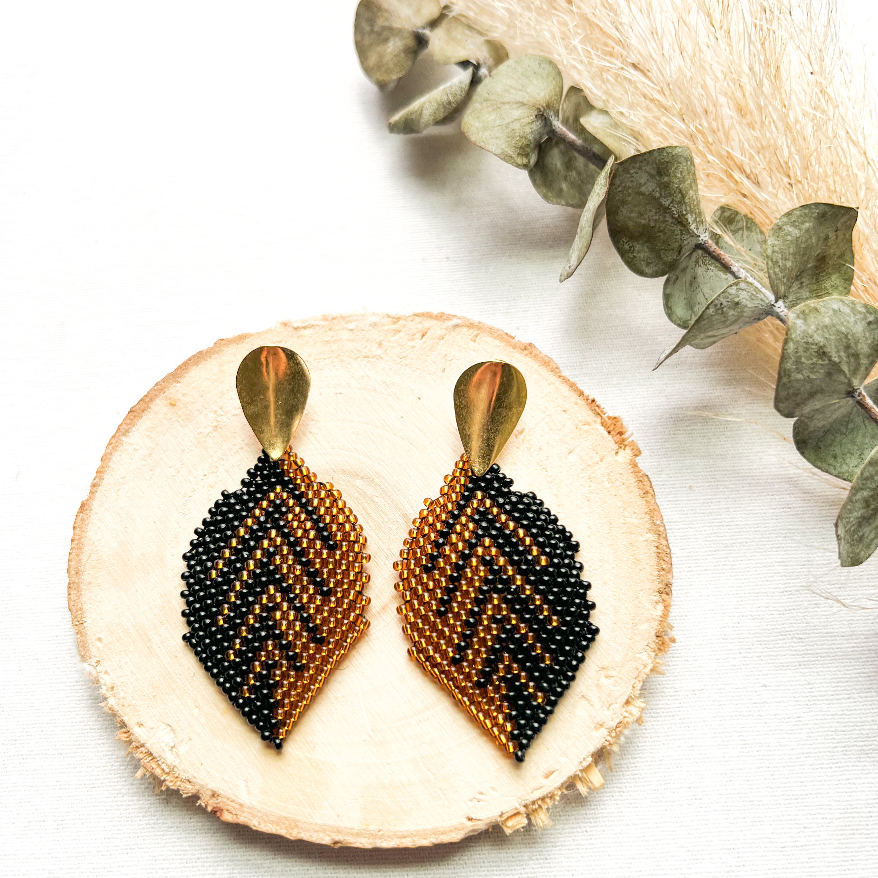Diamante ✻ Misak Beaded Earrings