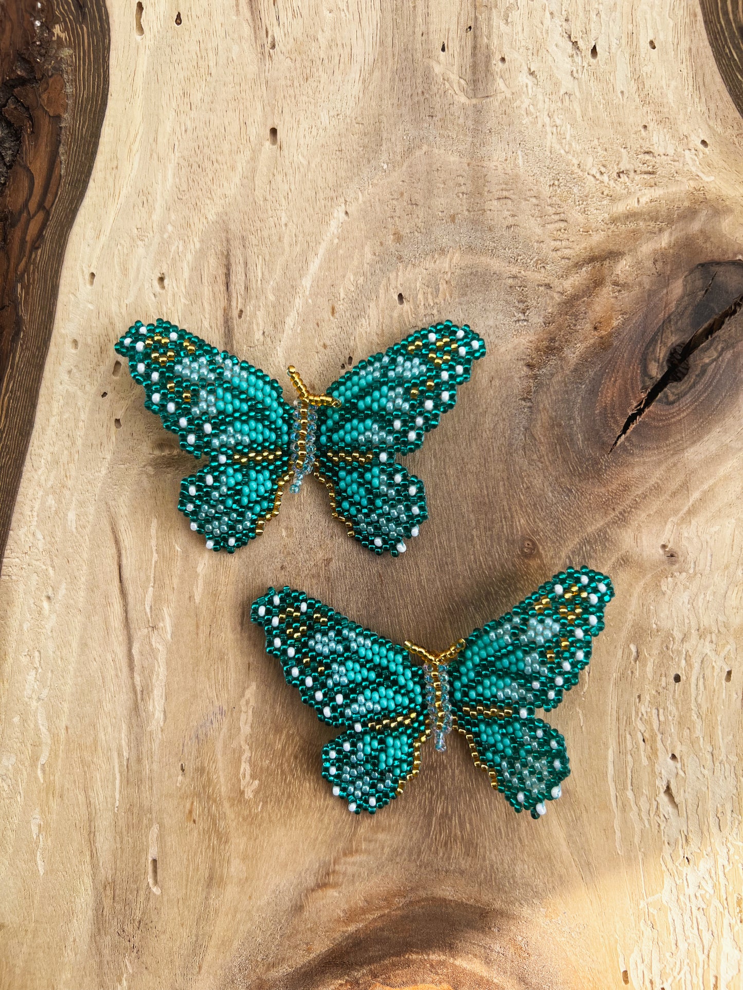 Mariposa ✻ Large Inga Butterfly Beaded Earrings