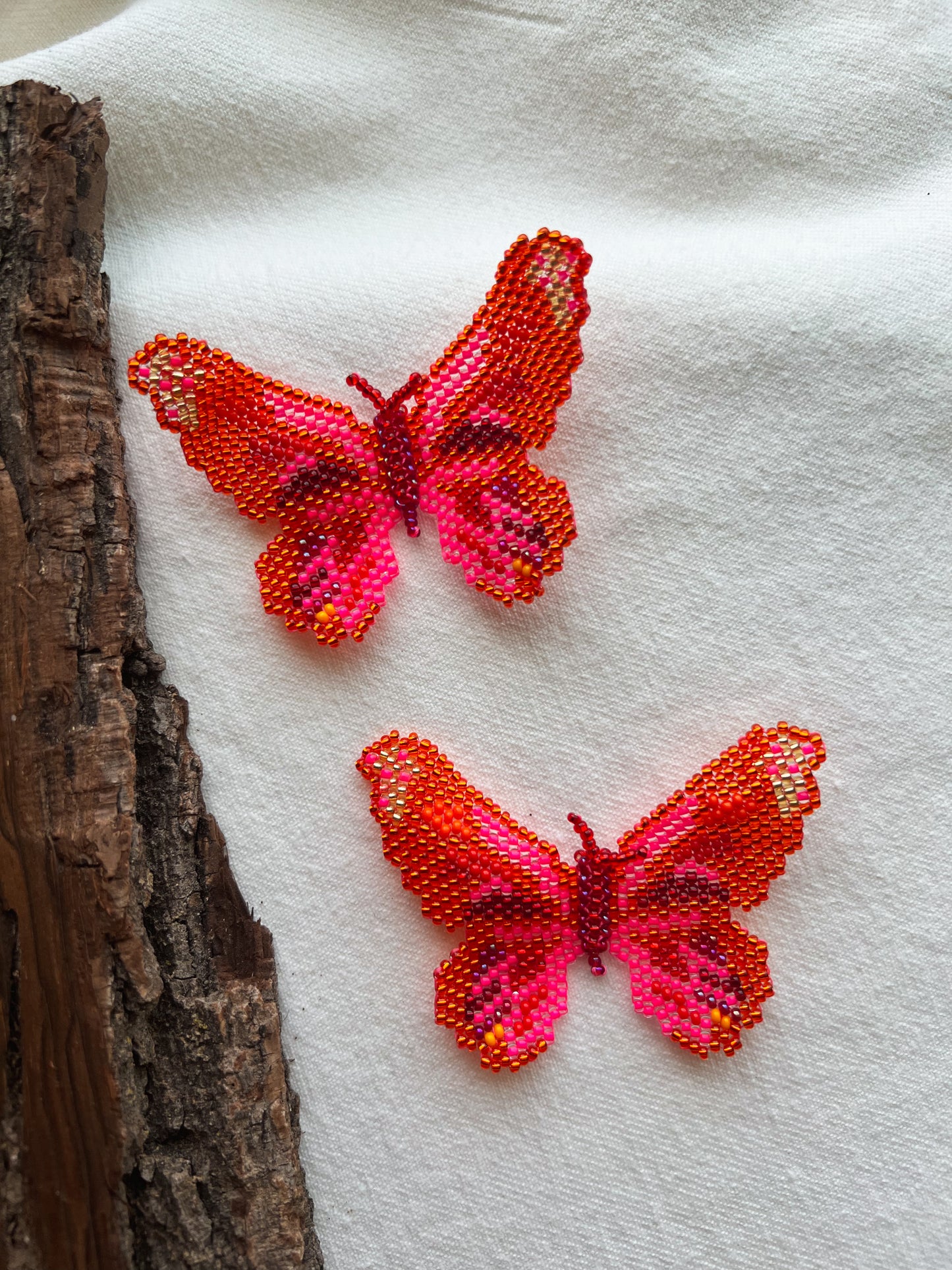Mariposa ✻ Large Inga Butterfly Beaded Earrings