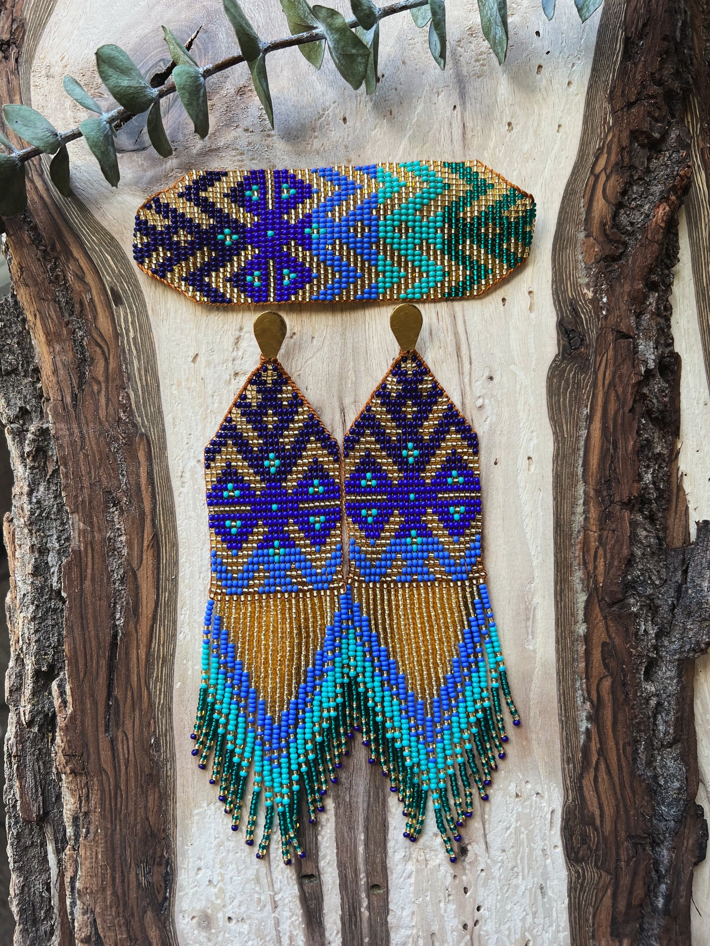 Maiz Set ✻ Inga Beaded Earrings + Bracelet Set