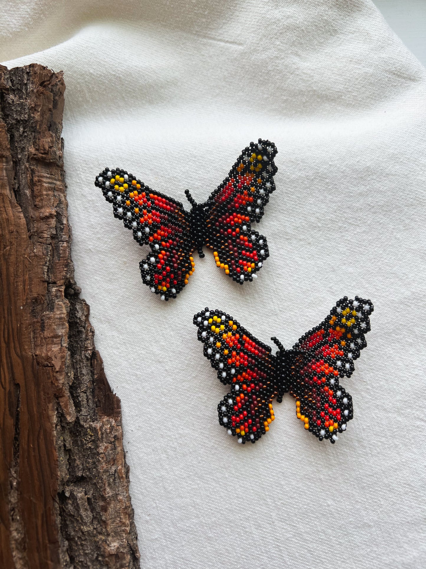 Mariposa ✻ Large Inga Butterfly Beaded Earrings
