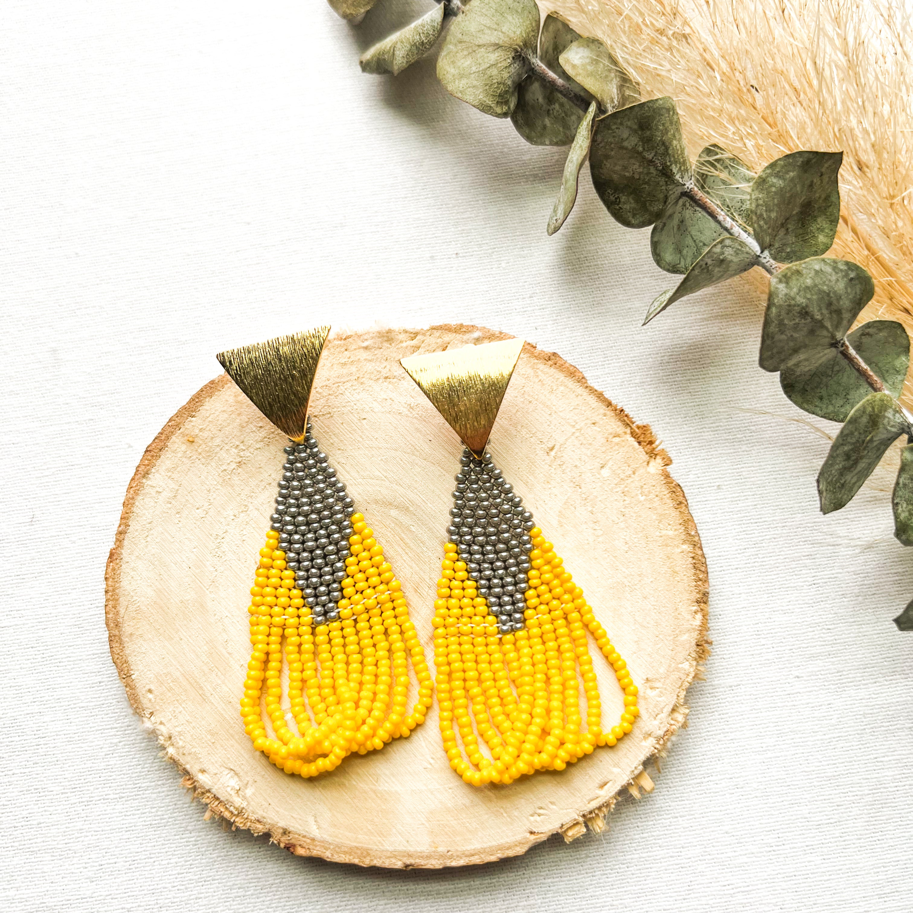 Diamante ✻ Misak Beaded Earrings