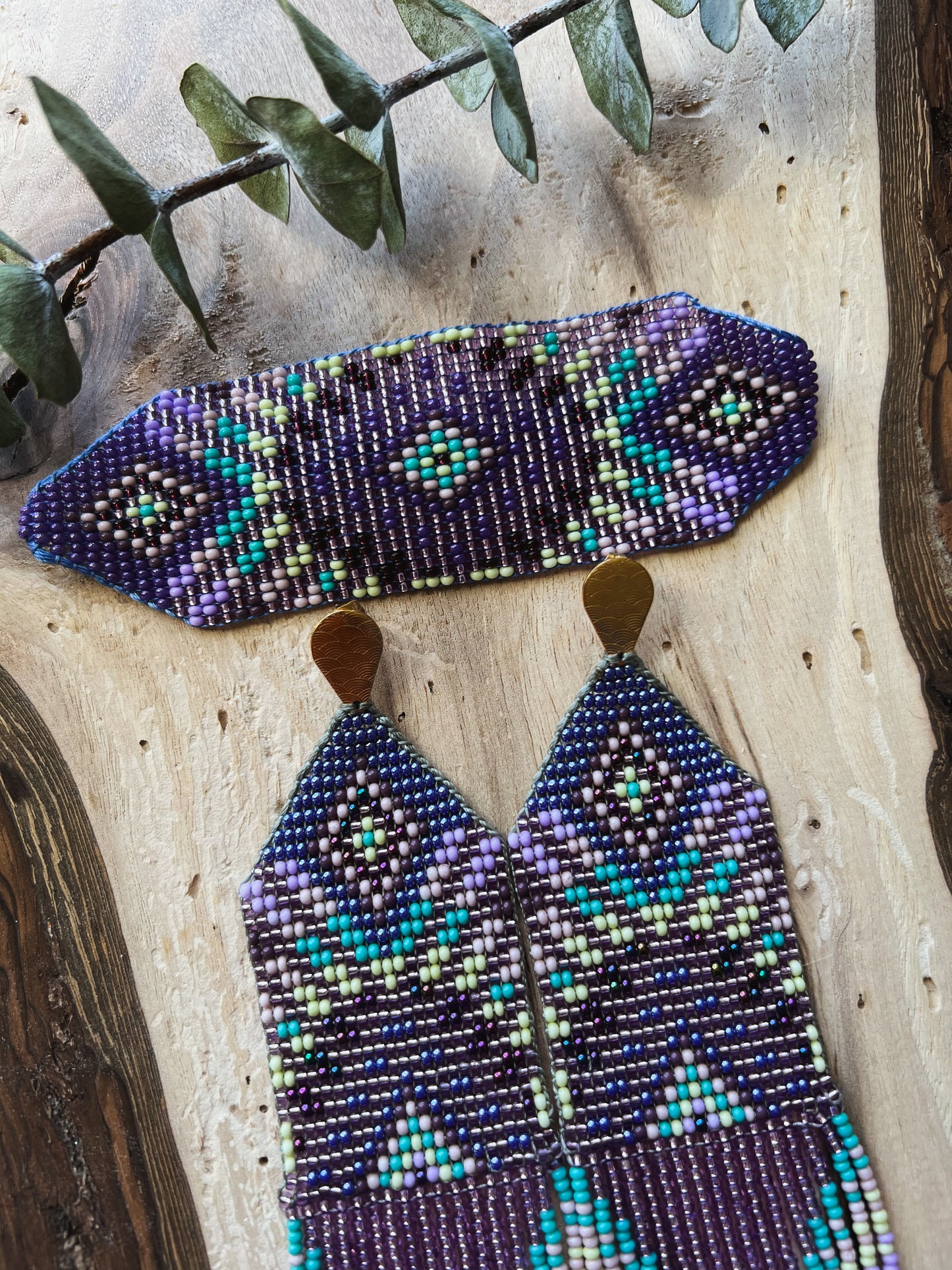 Sol Set ✻ Inga Beaded Earrings + Bracelet Set