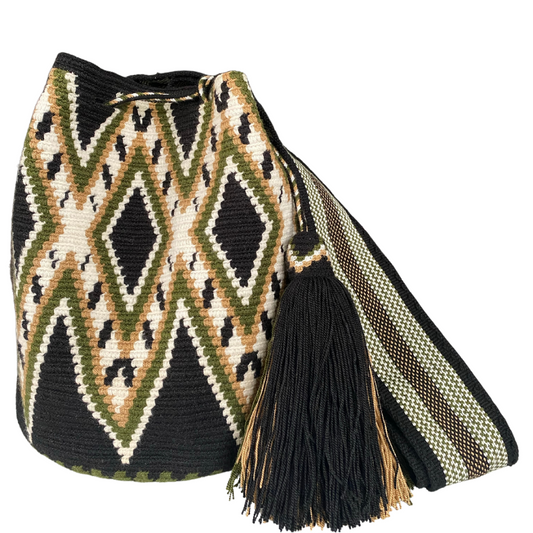 Onyx ✻ Large Wayuu Mochila