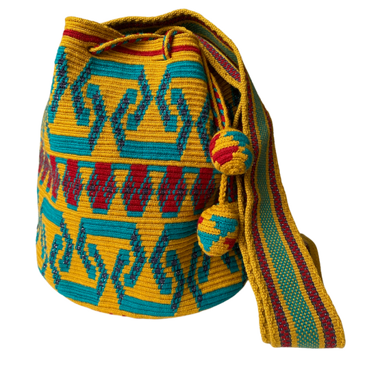 1 THREAD Mostaza ✻ Medium Wayuu Mochila