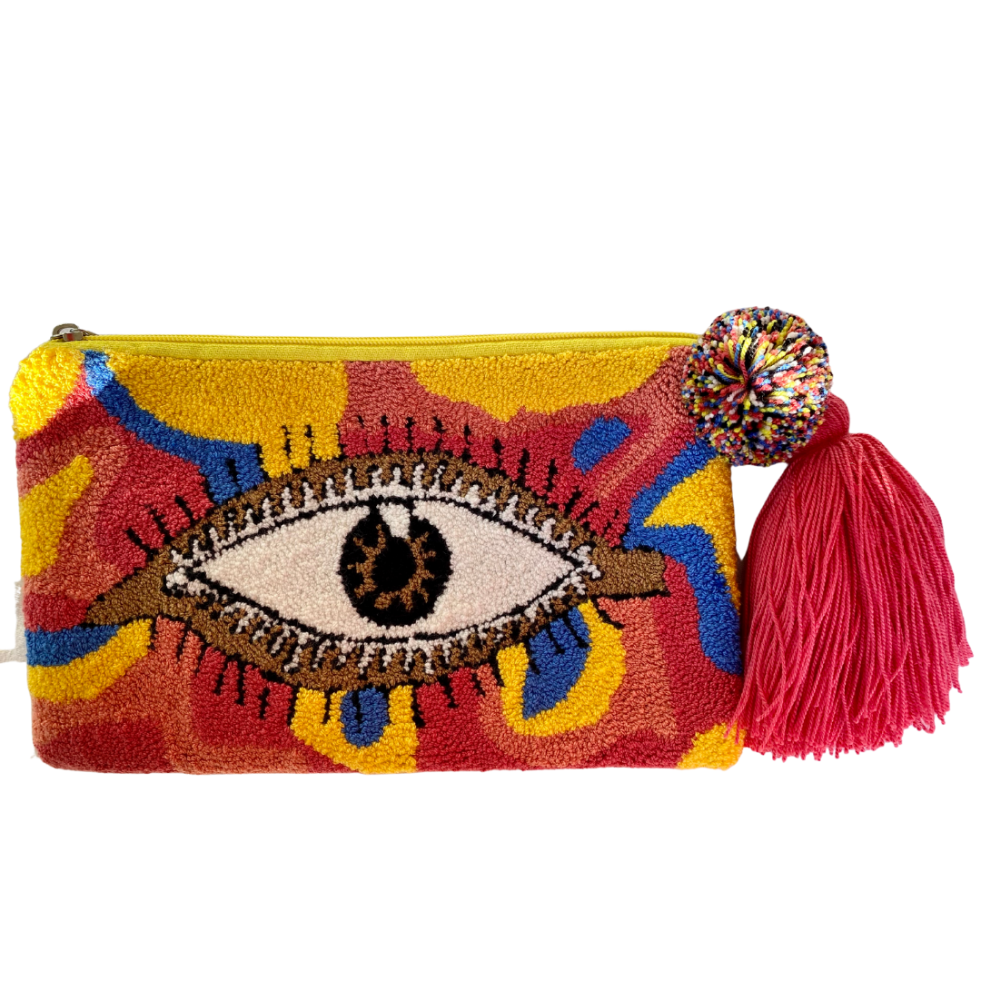 Ojo Tapizada ✻ Large Wayuu Clutch