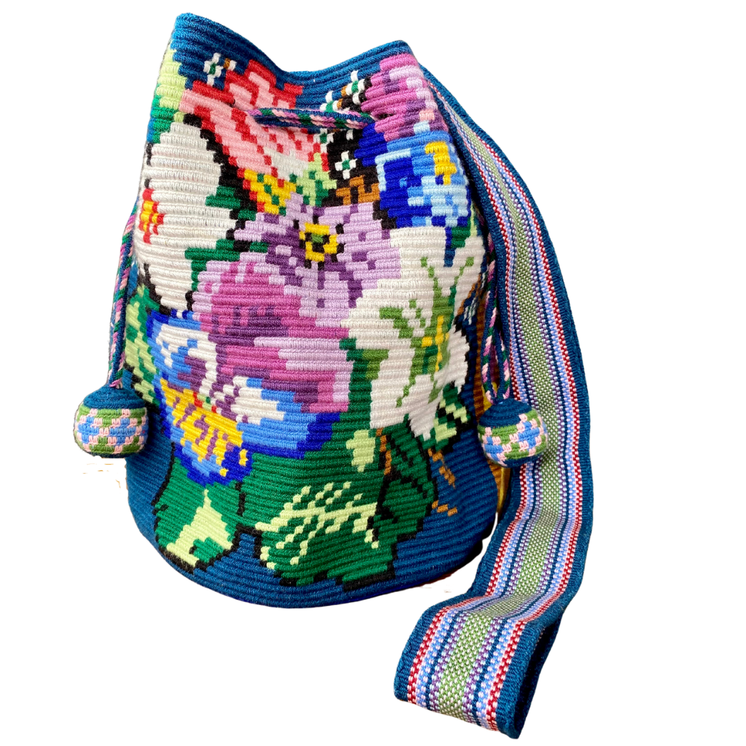 1 THREAD Flor ✻ Large Wayúu Mochila