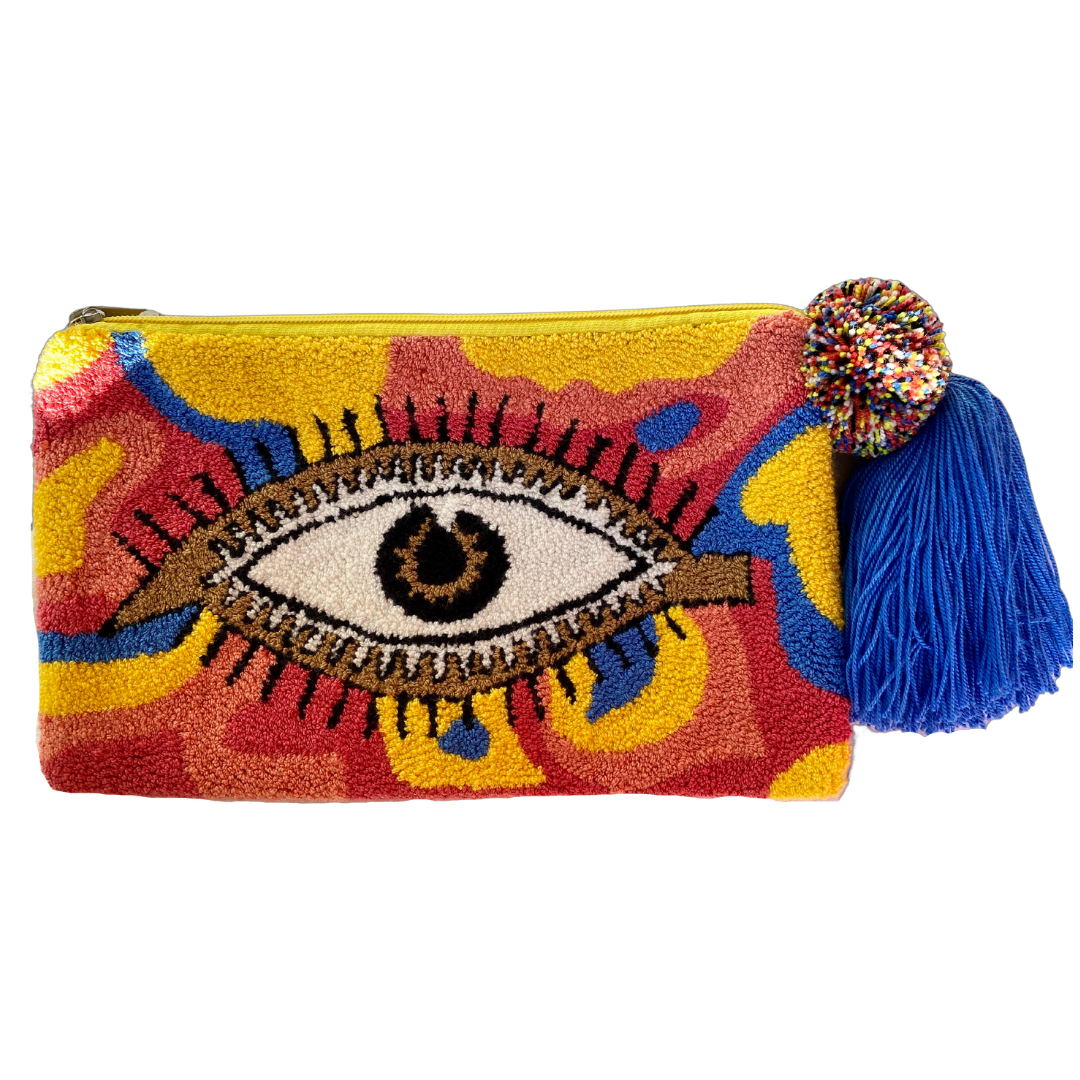 Ojo Tapizada ✻ Large Wayuu Clutch