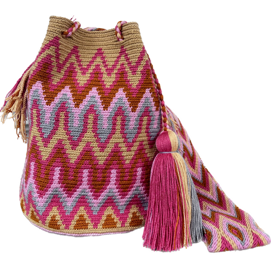 Rosy ✻ Large Wayuu Mochila