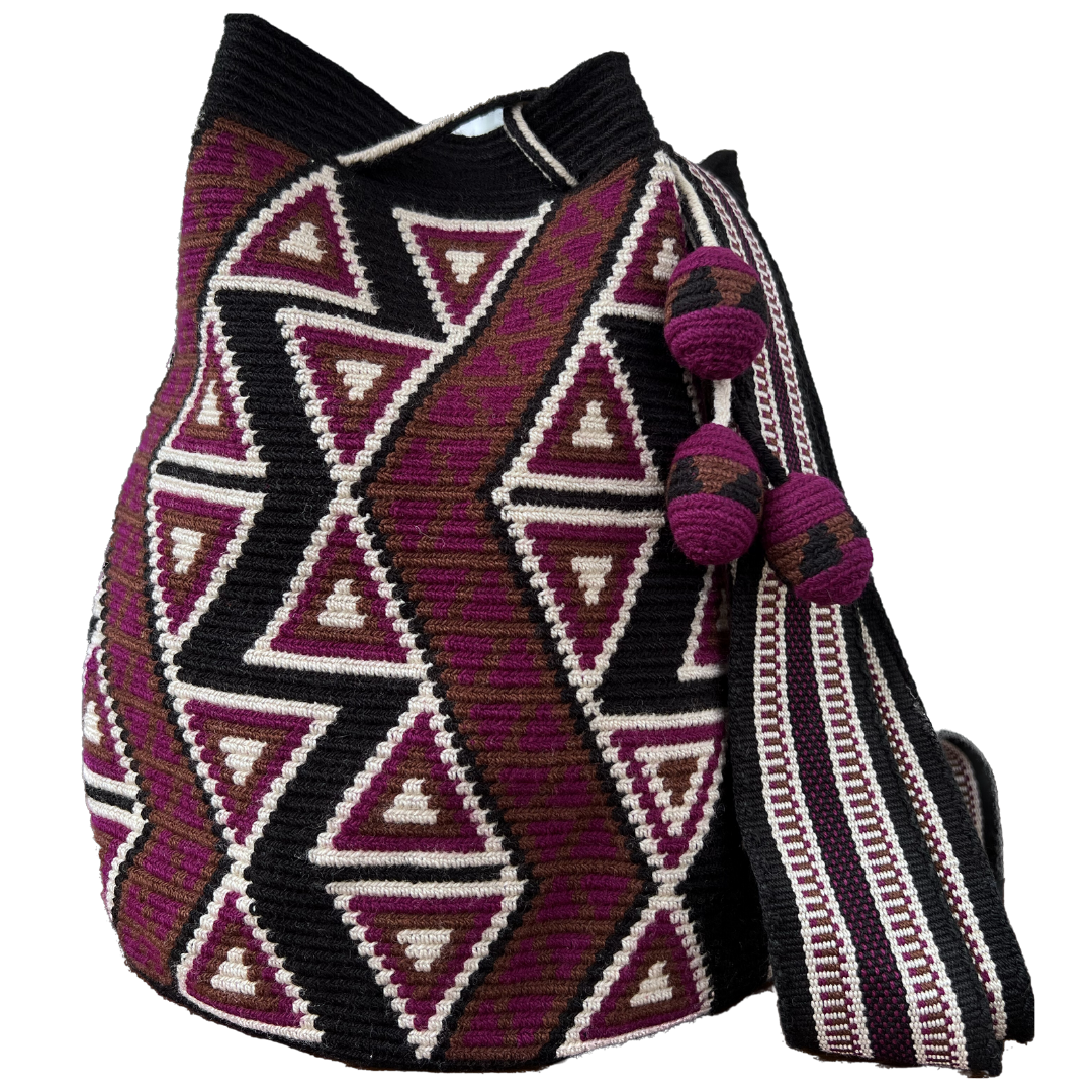 1 THREAD Midnight  ✻  Large Wayuu Mochila