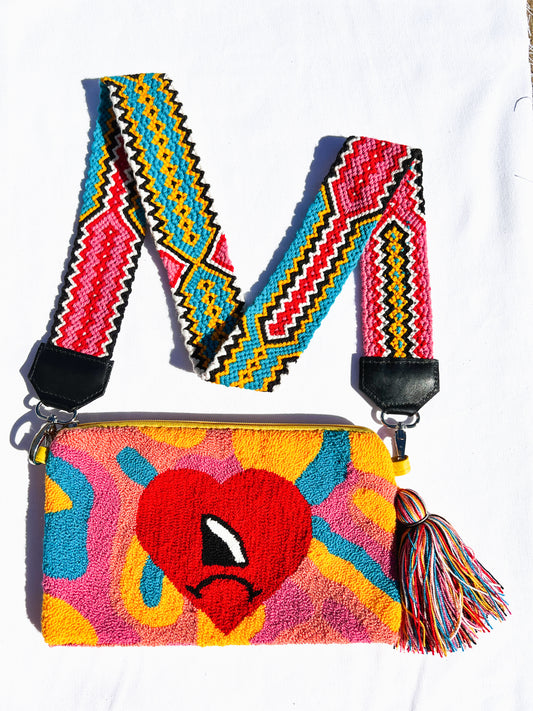 BAD BUNNY COLLECTION ✻ Large Wayuu Clutch with Strap