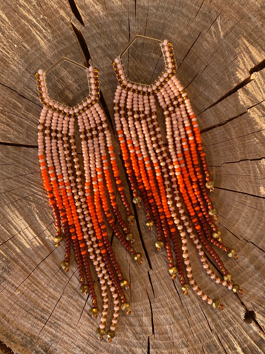 Pink Rapture ✻ Misak Beaded Earrings